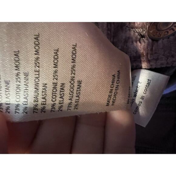 Pilcro Anthropologie Pants Size 25 Petite Light Blush Pink Serif Corduroy - Picture 7 of 7